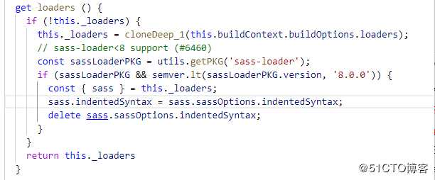 Cannot read property ‘sassOptions‘ of undefined