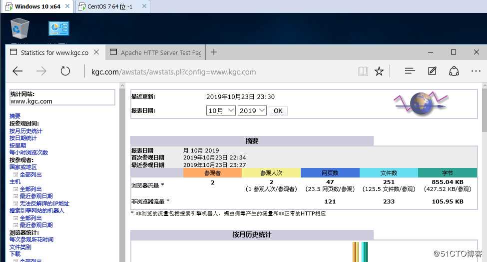 Linux Centos7.4--apache日志分割，日志管理分析