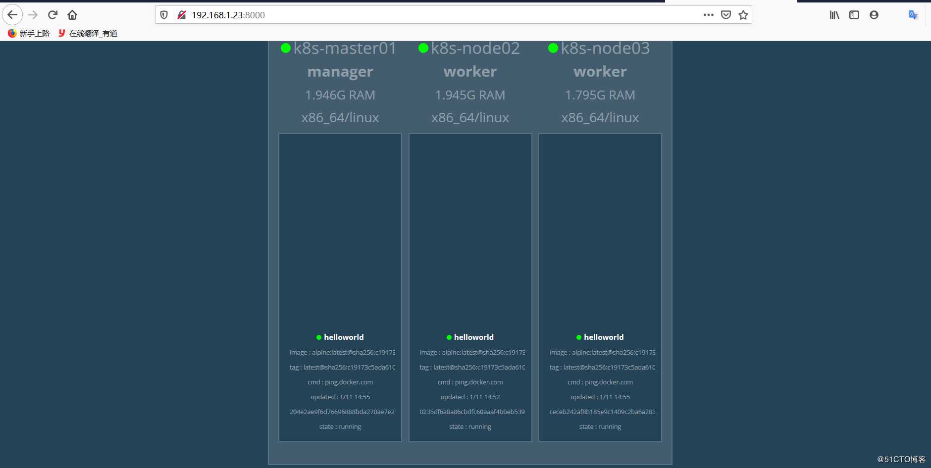 docker Swarm集群配置