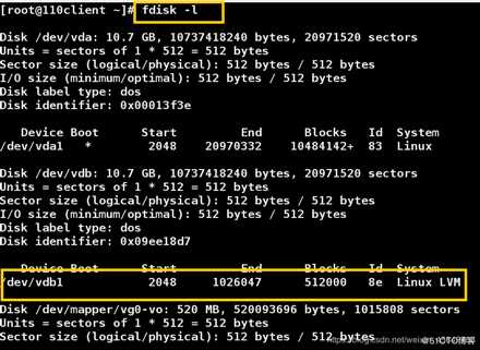 linux系统进行磁盘管理