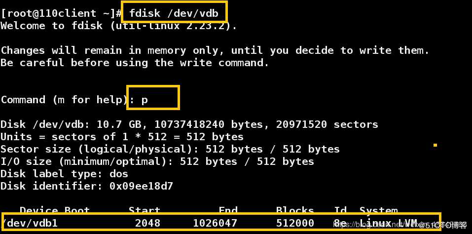 linux系统进行磁盘管理