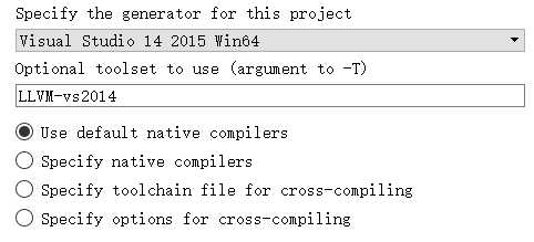 llvm toolset for vs2015