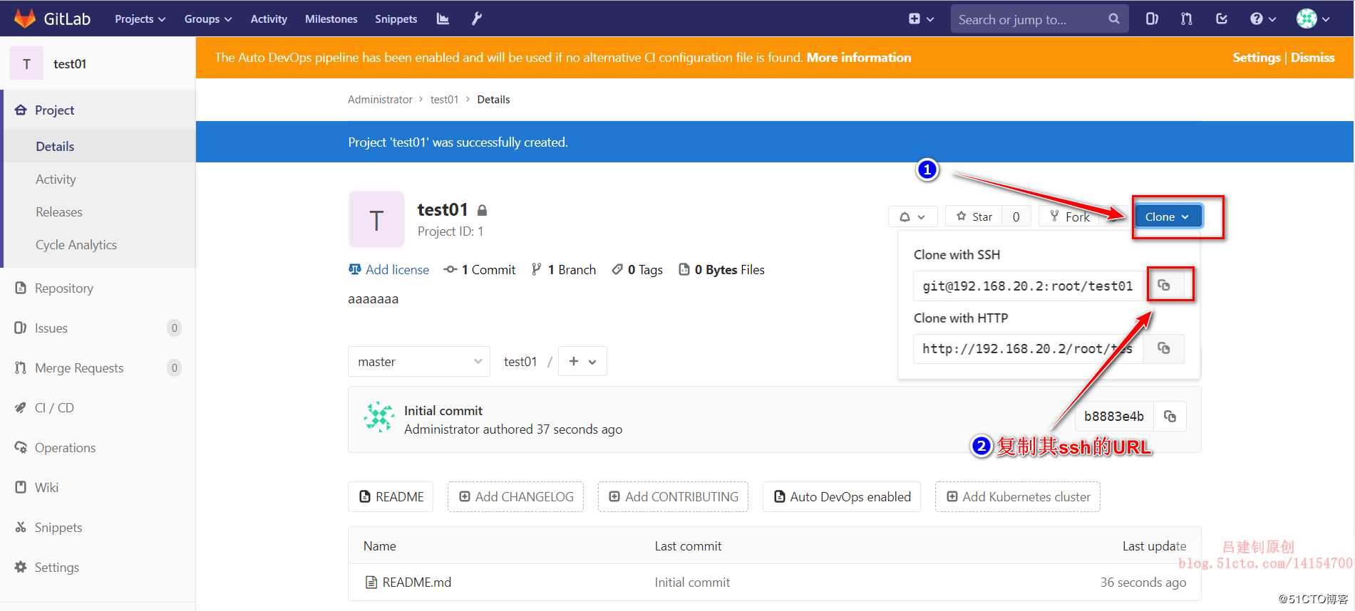部署Jenkins+Gitlab实现持续集成