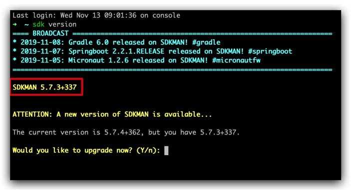 sdk version
