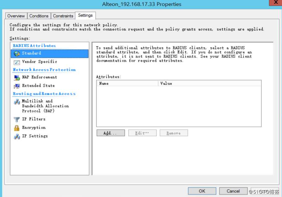 Radware Alteon Radius认证+Windows Radius server