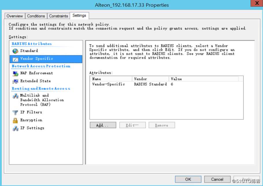 Radware Alteon Radius认证+Windows Radius server
