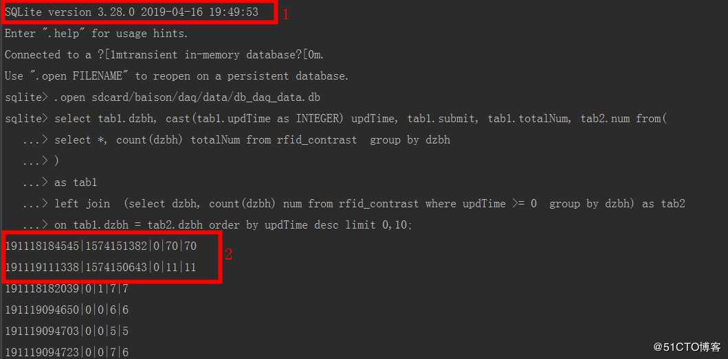 android Sqlite3 相同sql 在命令行和数据库管理工具查询出的数据不一致