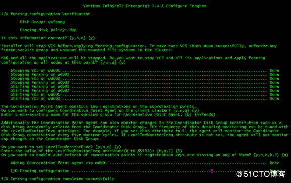Configuring the SF 7.4.1 Oracle RAC cluster随笔