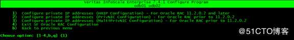 Configuring the SF 7.4.1 Oracle RAC cluster随笔
