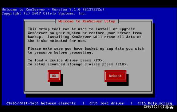安装citrix xenserver 7.1.0系统