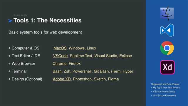 This slide and all subsequent slides come from Brad‘s video. The underlines indicate the tools he personally recommends.