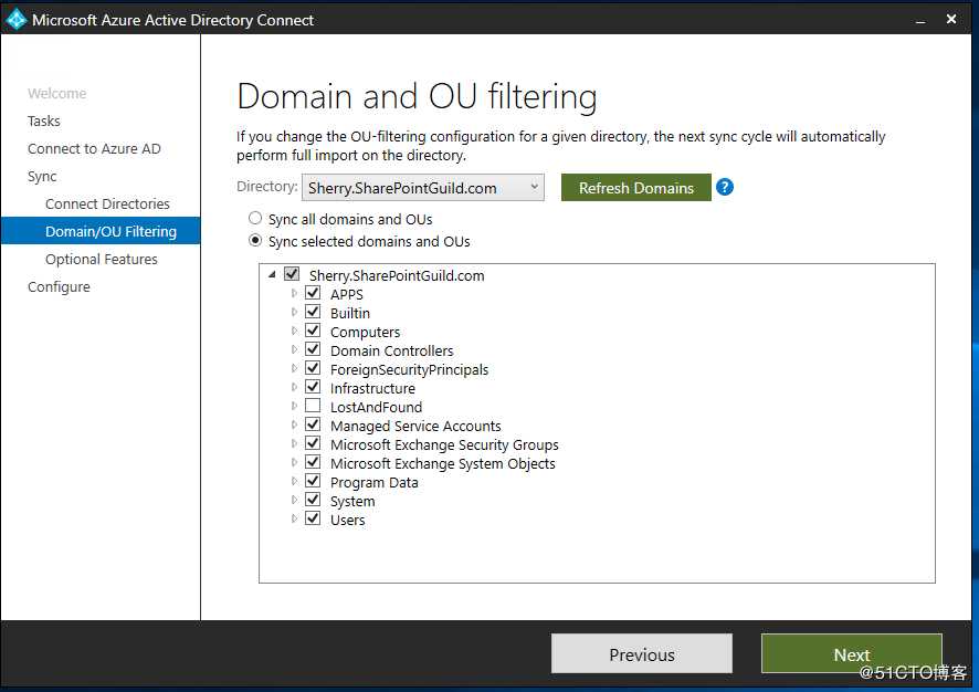 Azure AD User 同步 _ User Attribute 和 特定OU 同步考量点