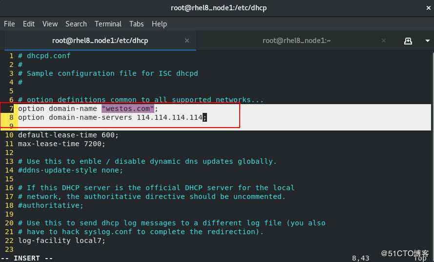 Linux下的网络环境部署1.1（ip，dhcp服务器的搭建）