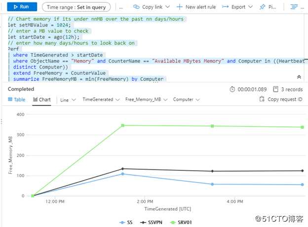 使用Azure Monitor监控服务器内存使用率